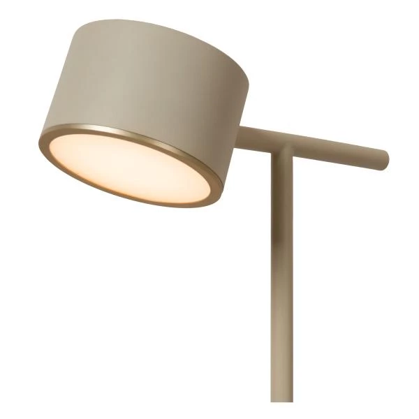 Lucide GIAN - Stehlampe - LED Dim. - 1x9W 2700K - Taupe - detail 1